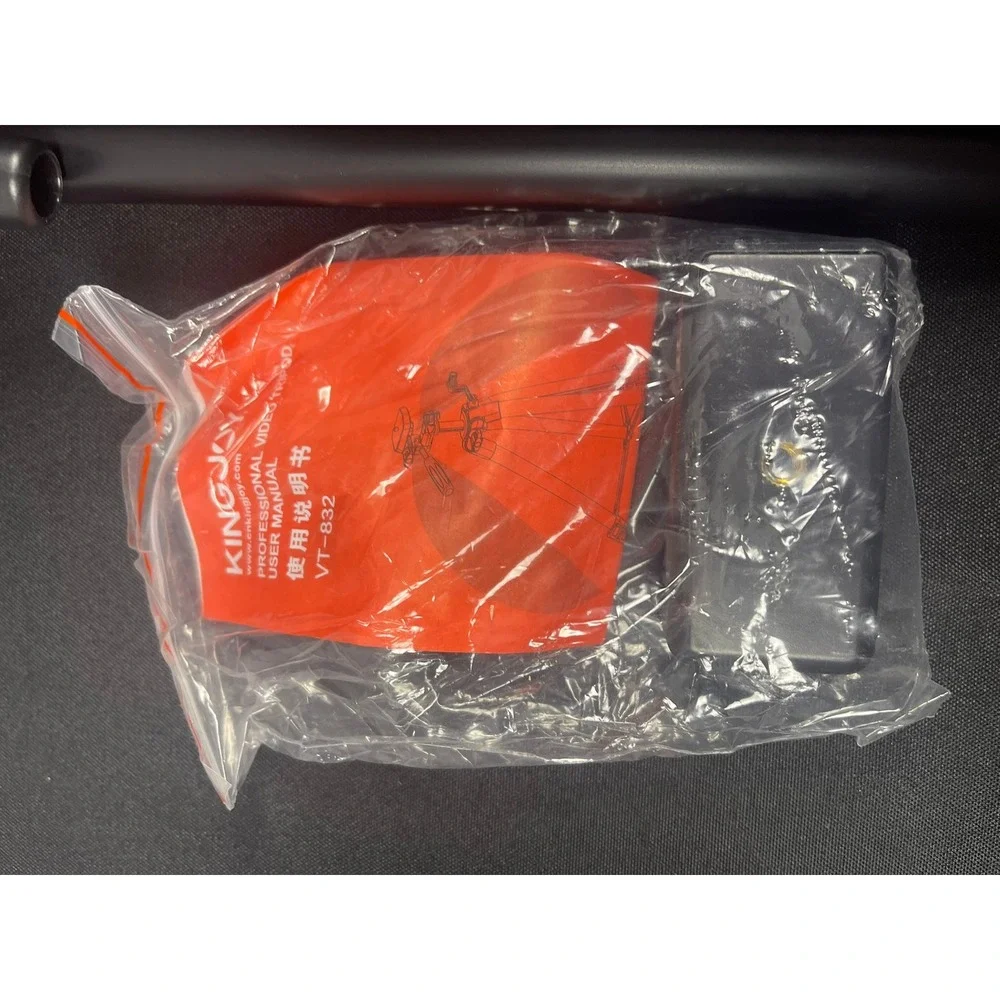 Kingjoy VT-832‎ Professional Video Tripod Black Red Aluminum with Carrying Bag